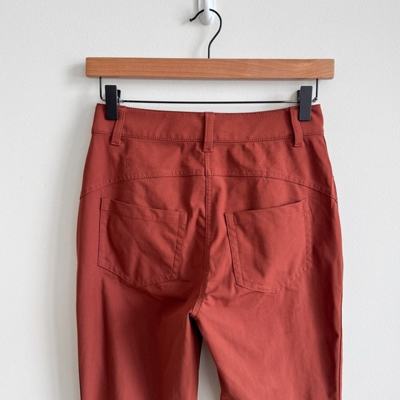 LULULEMON • City Sleek 5 Pocket 7/8 Pant in Dark Terracotta - Picture 9 of 15